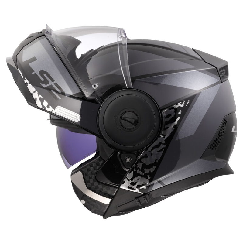 Kask motocyklowy typu flip-up LS2 FF902 Scope II Oxyd czarno-tytanowy