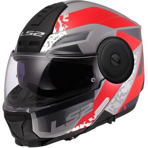 Kask motocyklowy typu flip-up LS2 FF902 Scope II Oxyd szaro-czerwony