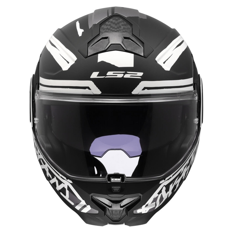 Kask motocyklowy typu flip-up LS2 FF910 Advant II Tape czarny