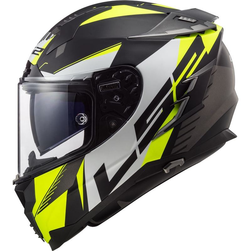 Integralny kask motocyklowy LS2 FF327 Challenger Squadron czarno-fluo żółty wyprzedaż