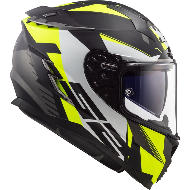 Integralny kask motocyklowy LS2 FF327 Challenger Squadron czarno-fluo żółty wyprzedaż