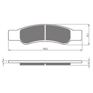 Brake pads GOLDFREN 440 S33 STREET REAR