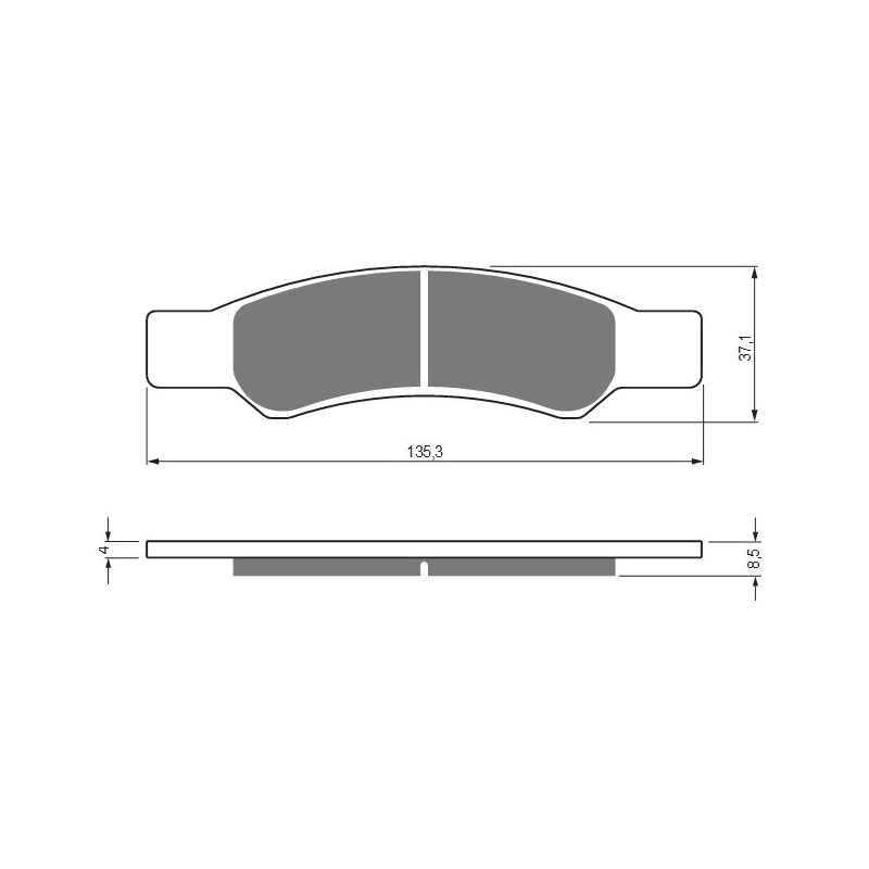 Brake pads GOLDFREN S33 STREET REAR
