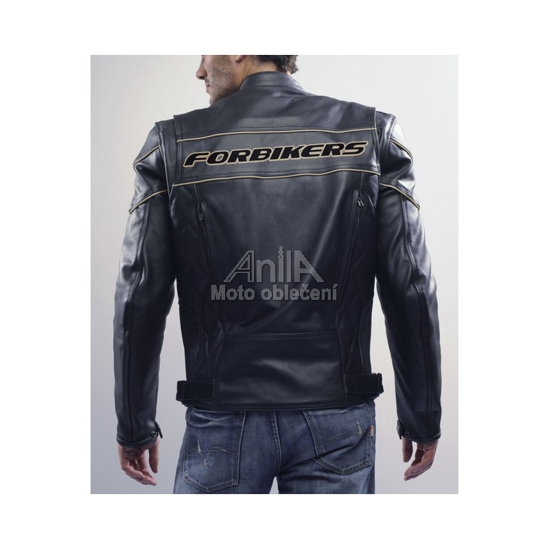 Motocykl skórzana kurtka ForBikers-Rock