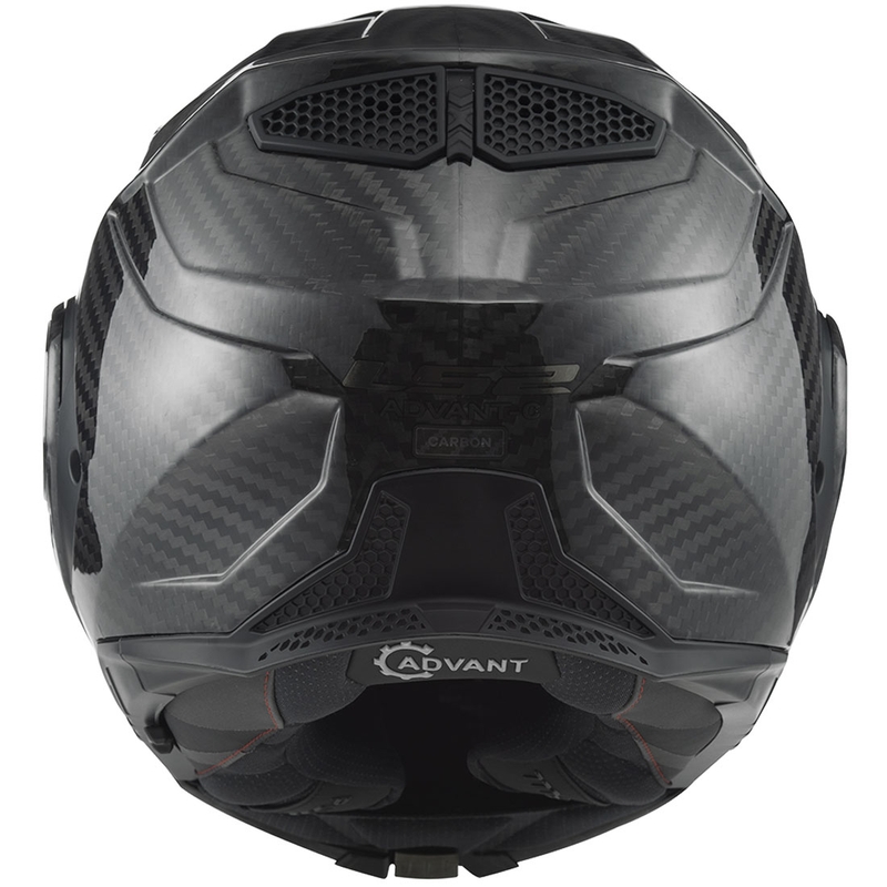 Kask motocyklowy typu flip-up LS2 FF901 Advant X Solid Carbon czarny