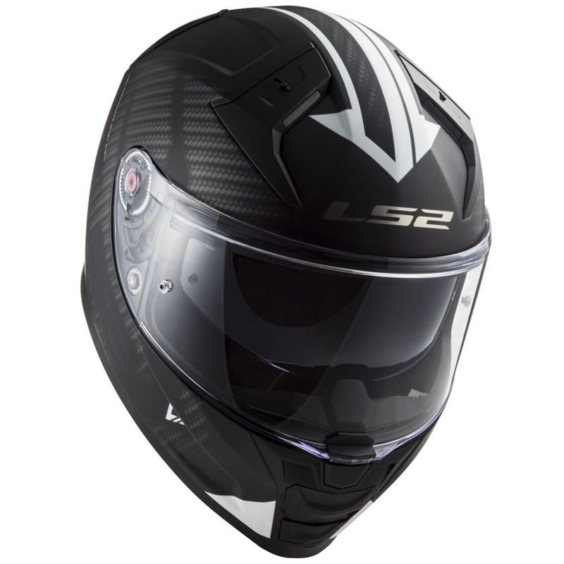 Kask motocyklowy integralny LS2 FF811 Vector II Splitter biało-czarny
