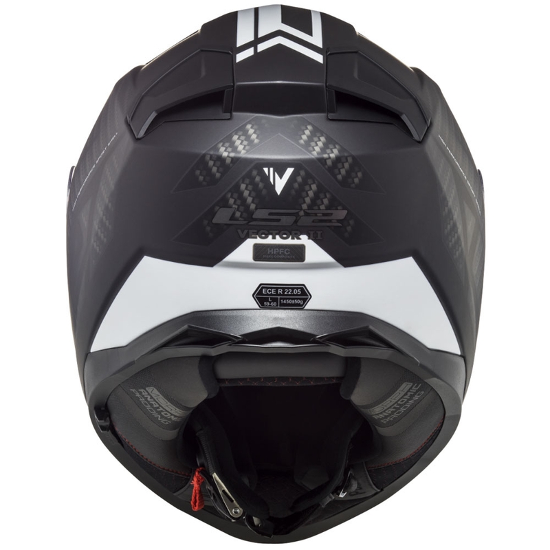Kask motocyklowy integralny LS2 FF811 Vector II Splitter biało-czarny