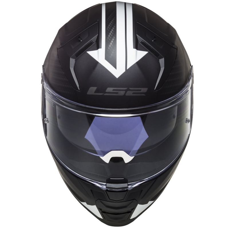 Kask motocyklowy integralny LS2 FF811 Vector II Splitter biało-czarny