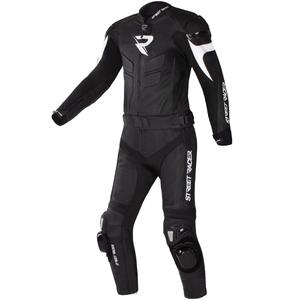 Kombinezon motocyklowy skórzany Street Racer Fast Track 2.1 czarno-biały