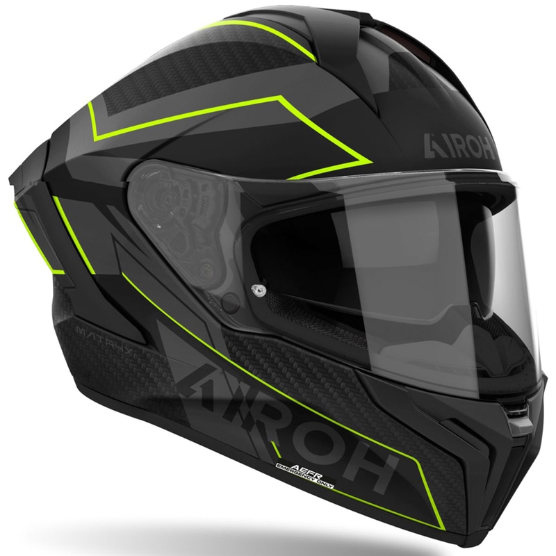 Kask motocyklowy integralny Airoh MATRYX Sentinel matowożółty