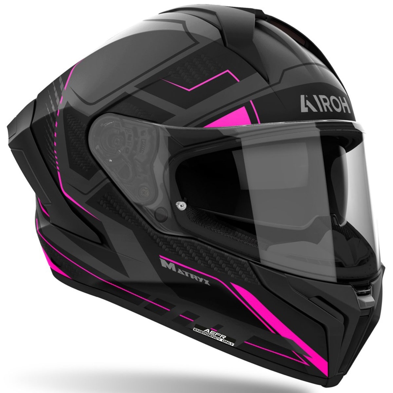 Kask motocyklowy integralny Airoh MATRYX Rocket matowy róż