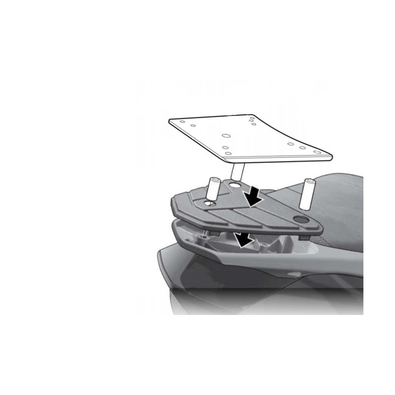 Top Master fitting kit SHAD for KEEWAY Silverblade 250 2012-2017