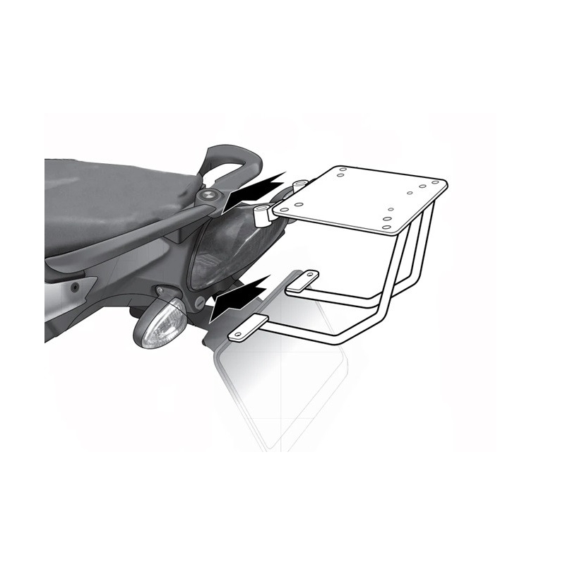 Top Master fitting kit SHAD for BMW F 800 S 2007-2015, BMW F 800 R 2007-2015