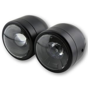 Reflektor przedni Highsider Smart Twin LED w kolorze czarnym