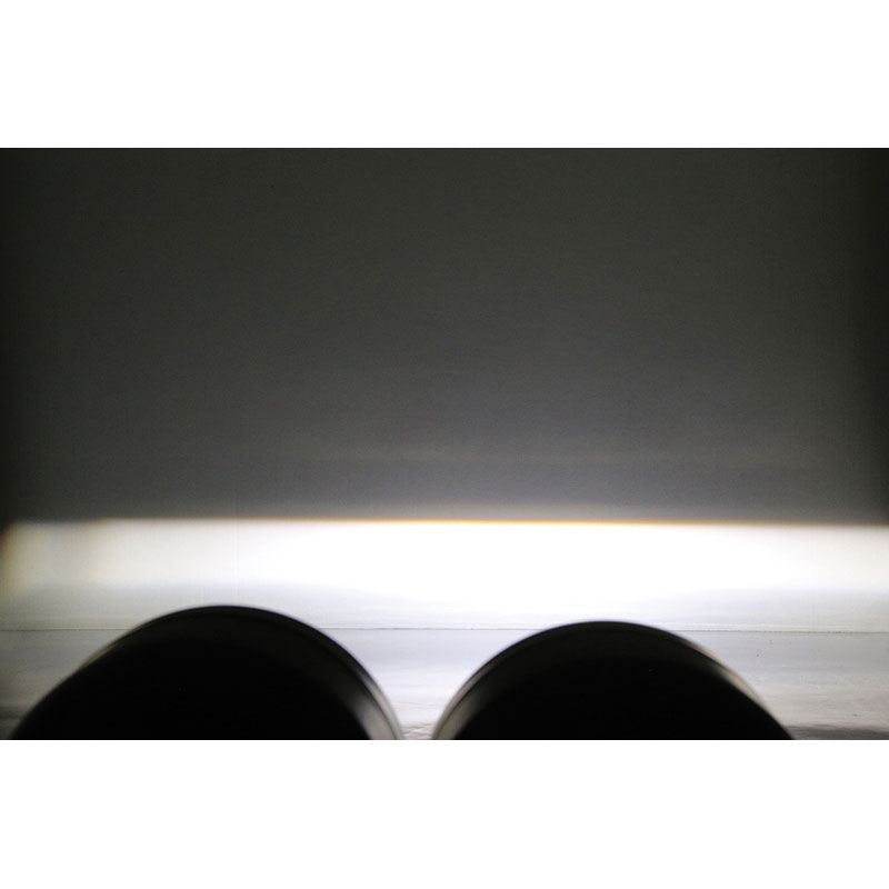 Reflektor przedni Highsider Smart Twin LED w kolorze czarnym