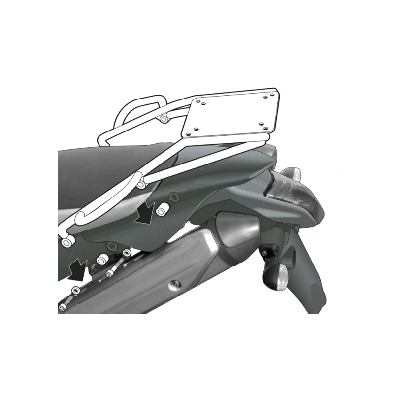 Top Master fitting kit SHAD for YAMAHA XT 660 R 2004-2016, YAMAHA XT 660 X 2004-2016