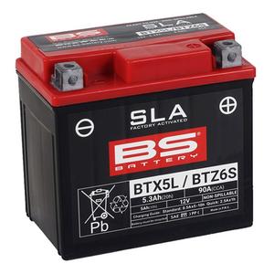 Factory activated battery BS-BATTERY BTX5L (FA) (YTX5L (FA)) SLA
