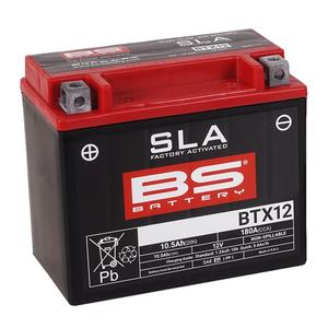 Factory activated battery BS-BATTERY BTX12 (FA) (YTX12 (FA)) SLA