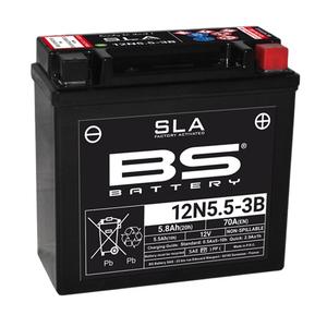 Factory activated battery BS-BATTERY 12N5.5-3B (FA) SLA