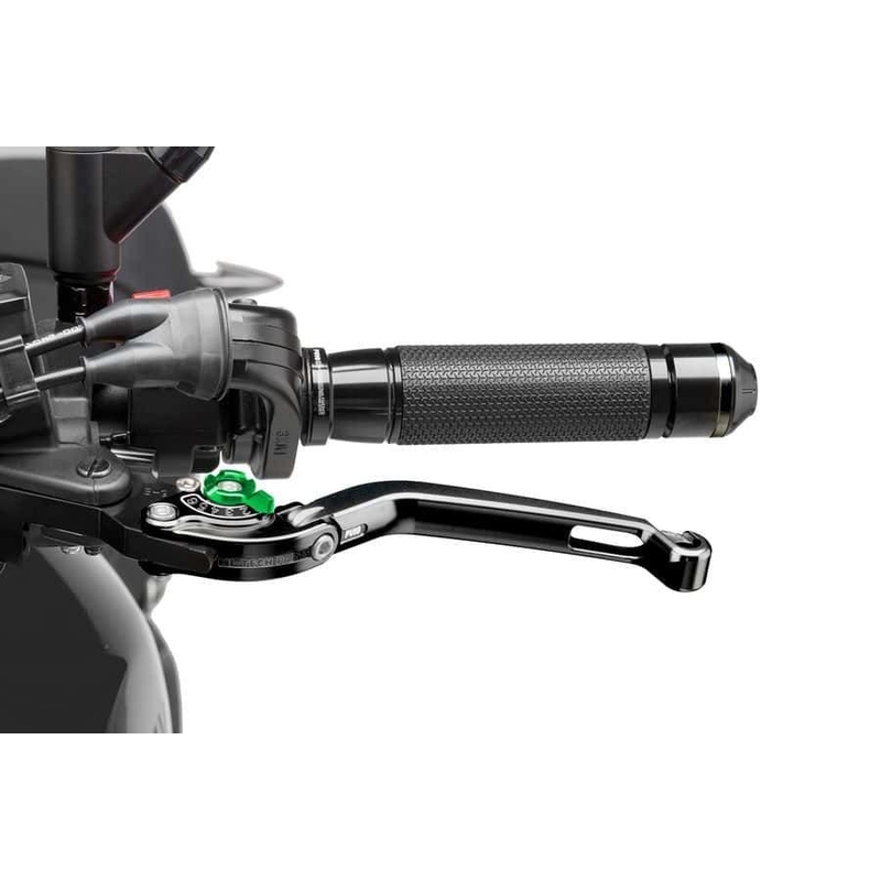 Clutch lever without adapter PUIG foldable black/green