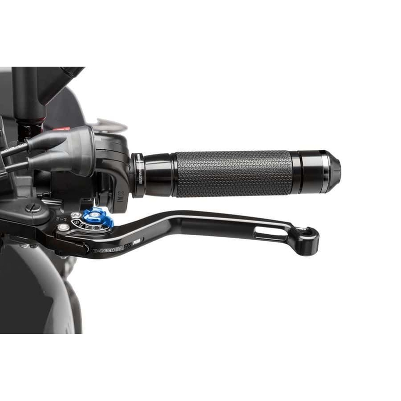 Clutch lever without adapter PUIG long black/blue