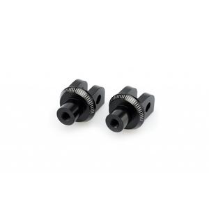 Footpeg adapters PUIG 6346N black