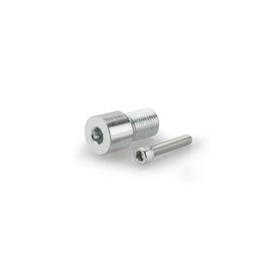 Mirror adaptor PUIG MP 9583P silver bar end