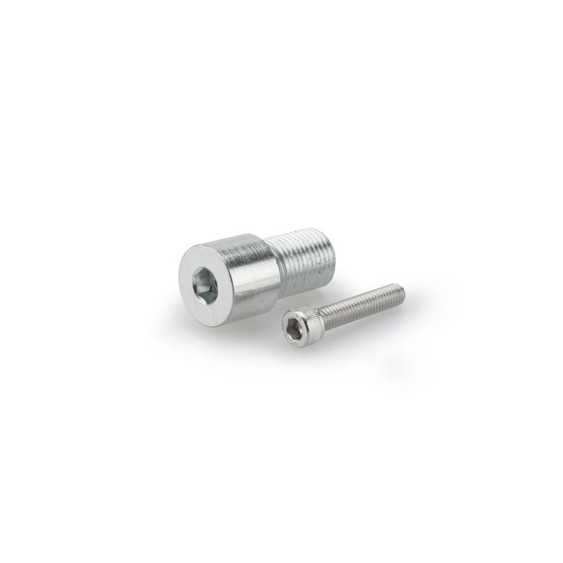 Mirror adaptor PUIG MP silver bar end