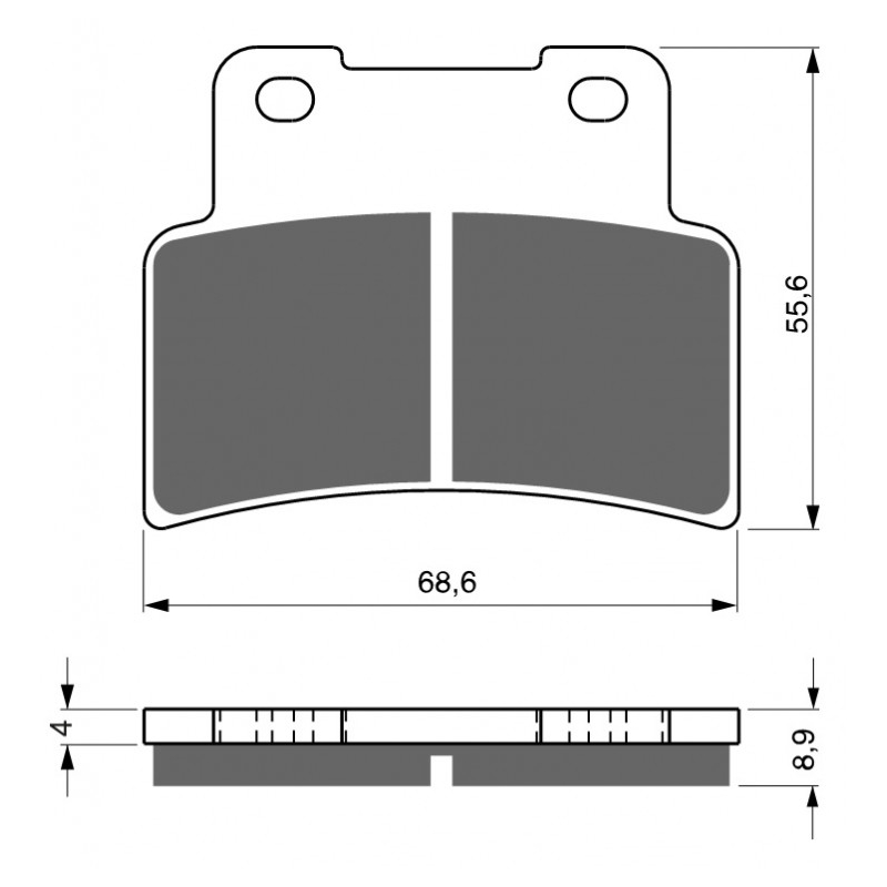Brake pads GOLDFREN S33 STREET FRONT