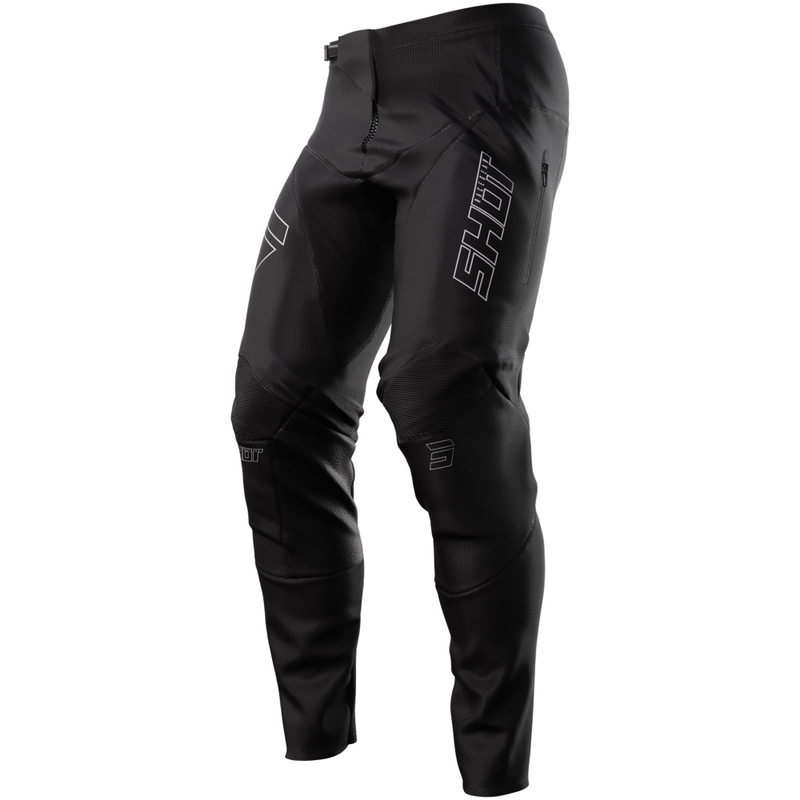 Spodnie motocrossowe Shot Contact Zip w kolorze czarnym