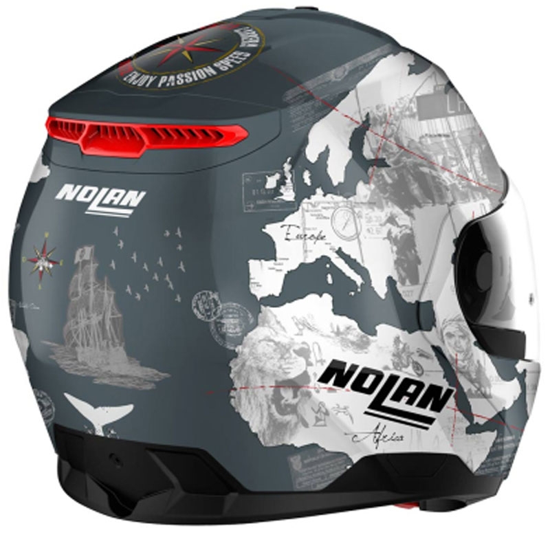 Kask motocyklowy typu flip-up Nolan N100-6 Legend Checa N-COM 3