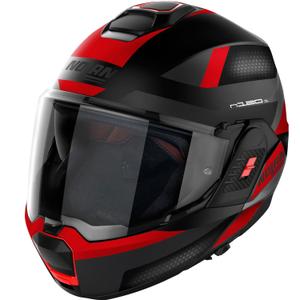 Kask motocyklowy typu flip-up Nolan N120-1 Subway N-COM 22 czarno-czerwony
