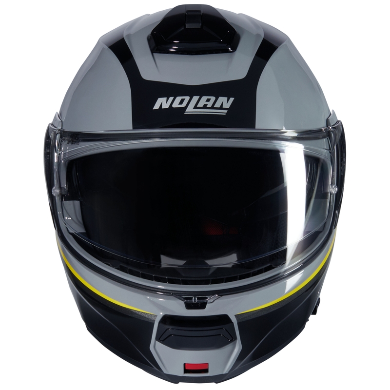 Kask motocyklowy typu flip-up Nolan N100-6 Incognito N-COM 346 szaro-czarno-żółty