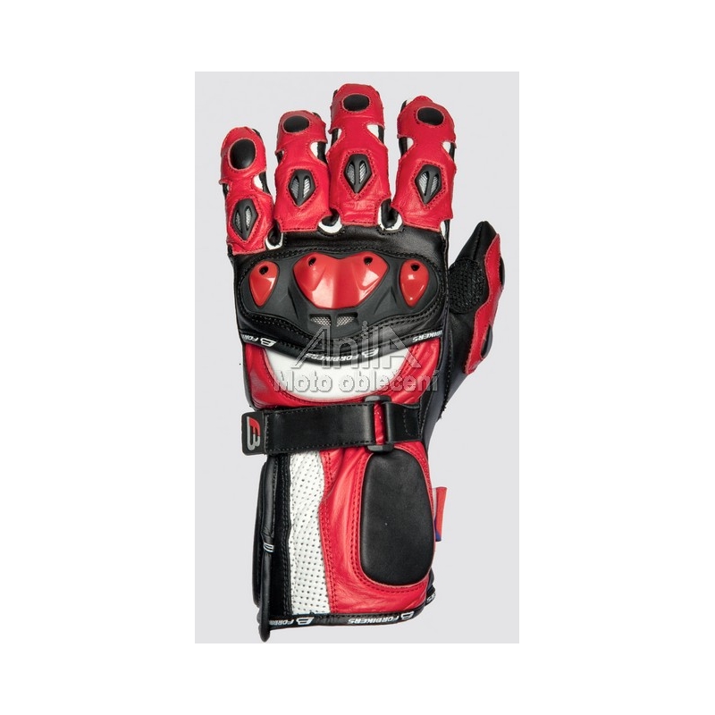 Moto zużycia rękawic ForBikers TIGER czerwony