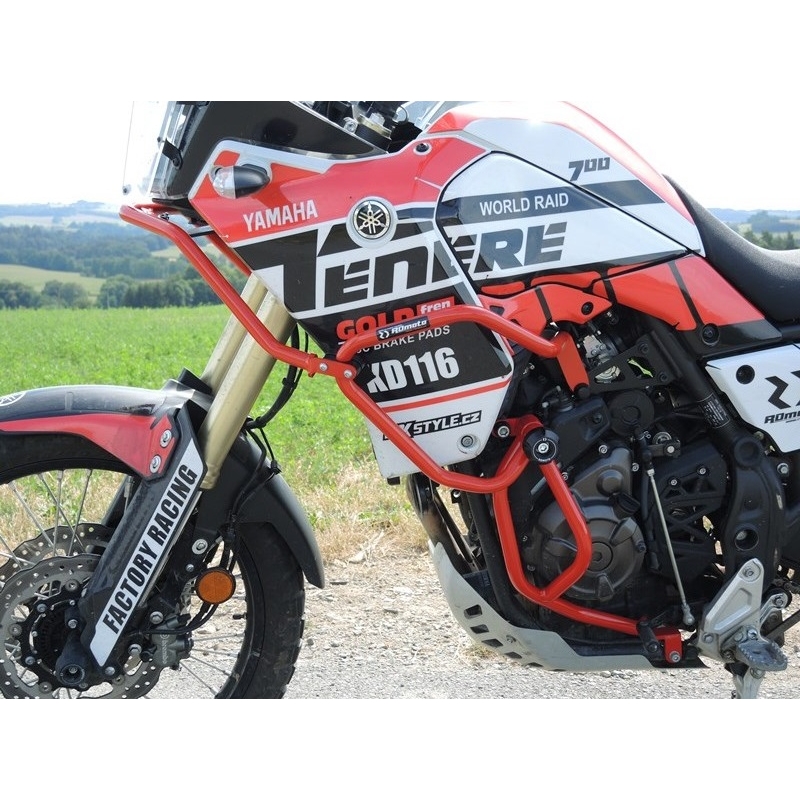 Engine guards RDMOTO Red (with protectors)