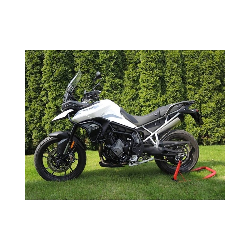 Engine guards RDMOTO Black lower + upper frames (with protectors)