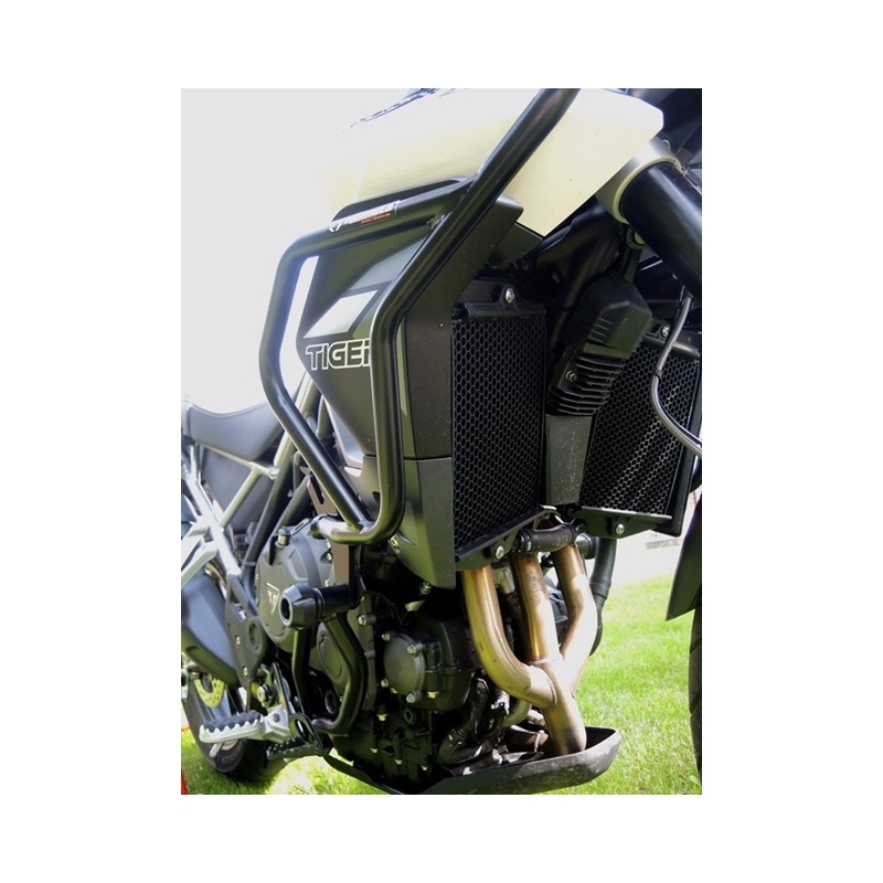 Engine guards RDMOTO Black lower + upper frames (with protectors)