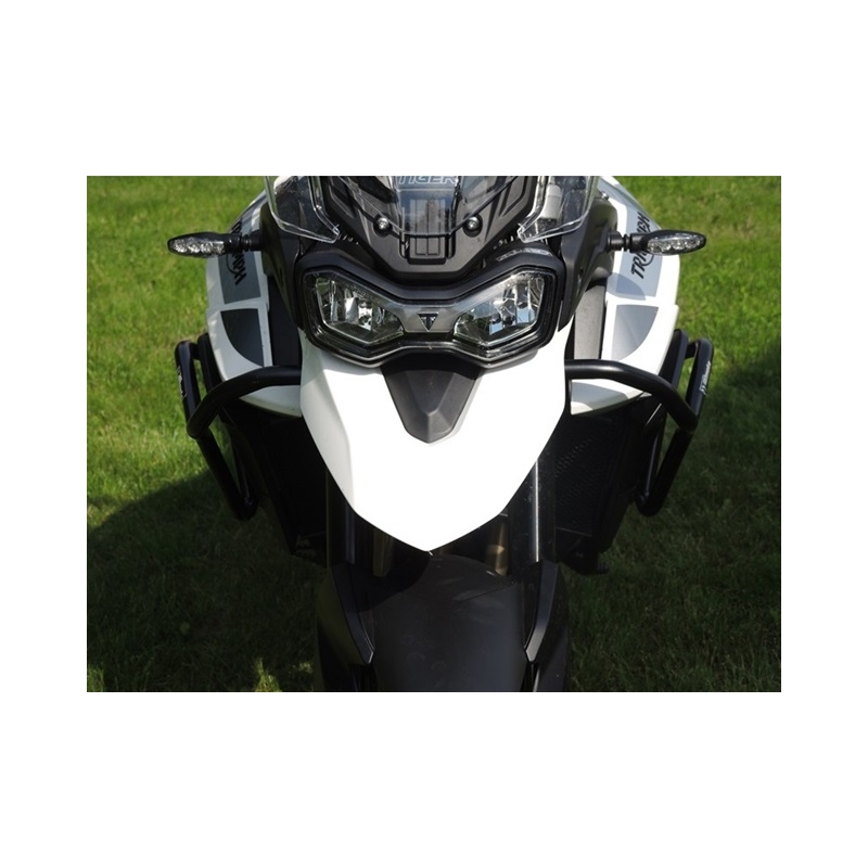 Engine guards RDMOTO Black lower + upper frames (with protectors)