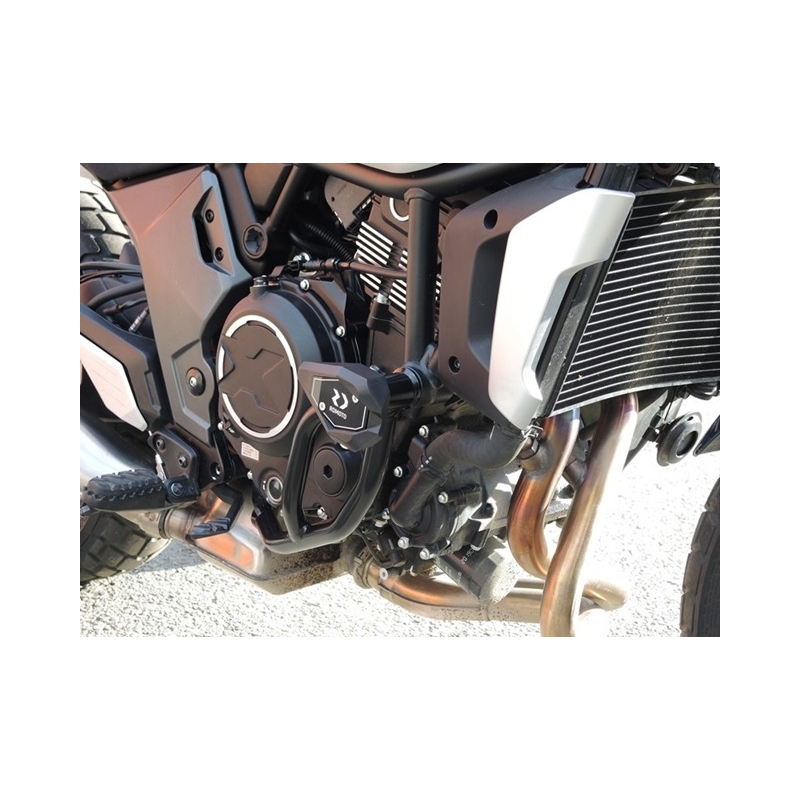 Engine guards RDMOTO Black (with protectors)