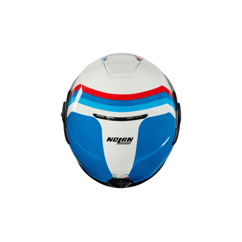 Kask motocyklowy typu flip-up Nolan N120-1 Lineo N-COM 347 biało-niebiesko-czerwony