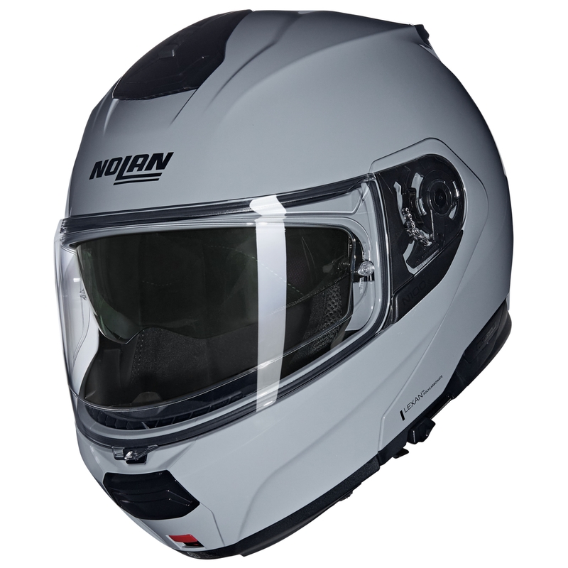 Kask motocyklowy typu flip-up Nolan N120-1 Classico N-COM 303 szary