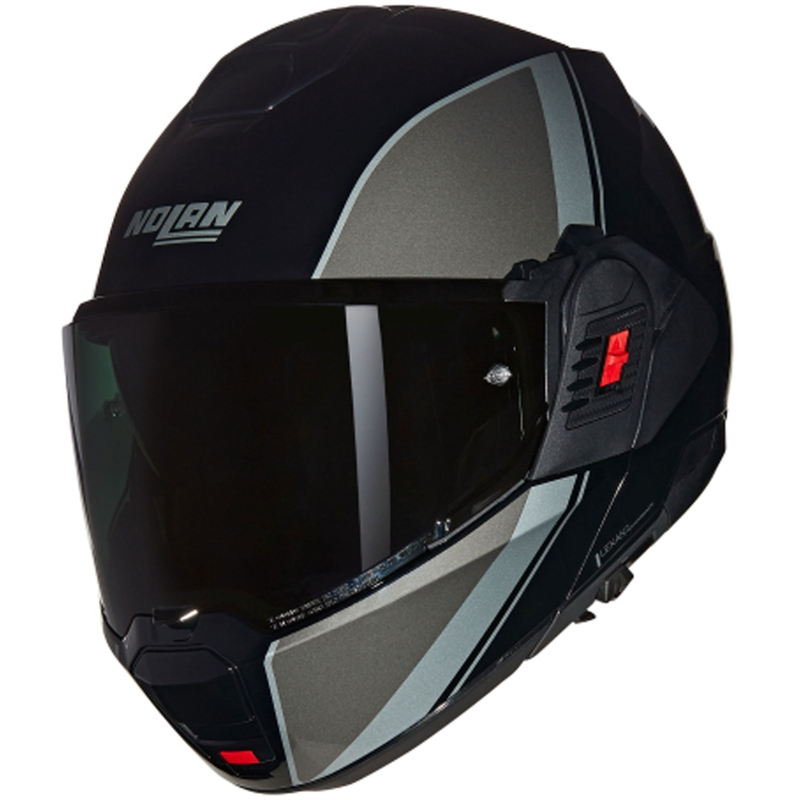 Kask motocyklowy typu flip-up Nolan N120-1 Verniciatura Speciale N-COM 341 czarno-szary