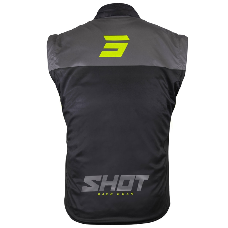 Kamizelka motocyklowa Shot Bodywarmer Lite czarno-fluo-żółta