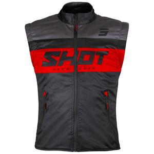 Kamizelka motocyklowa Shot Bodywarmer Lite czarno-czerwona