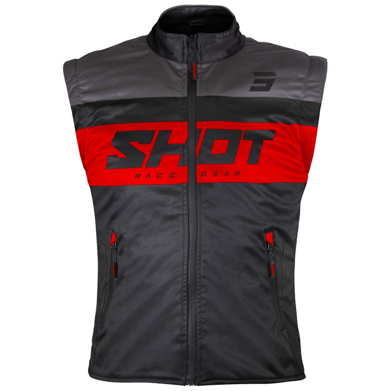 Kamizelka motocyklowa Shot Bodywarmer Lite czarno-czerwona