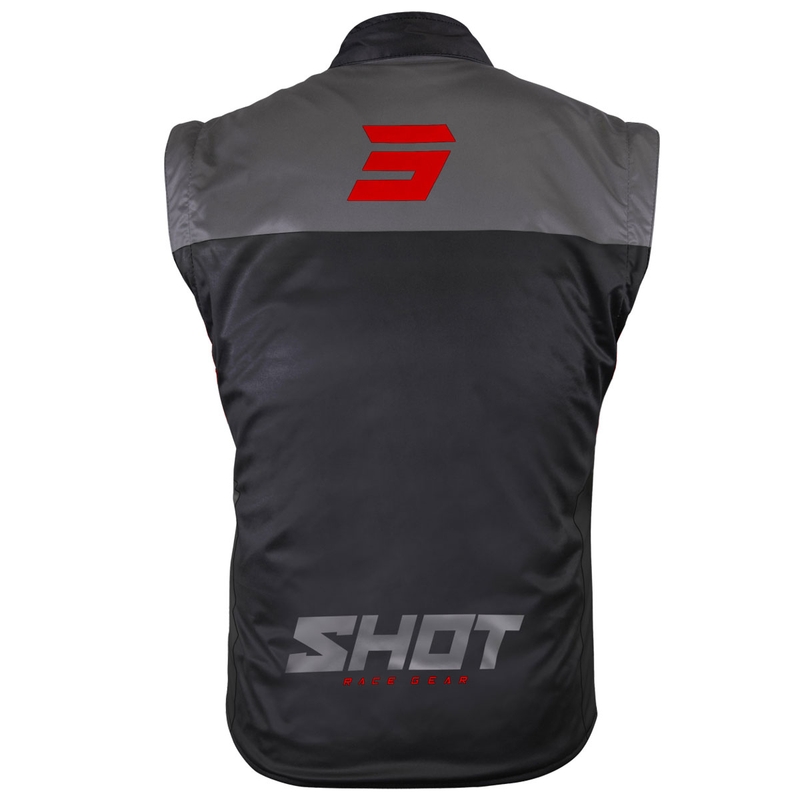 Kamizelka motocyklowa Shot Bodywarmer Lite czarno-czerwona