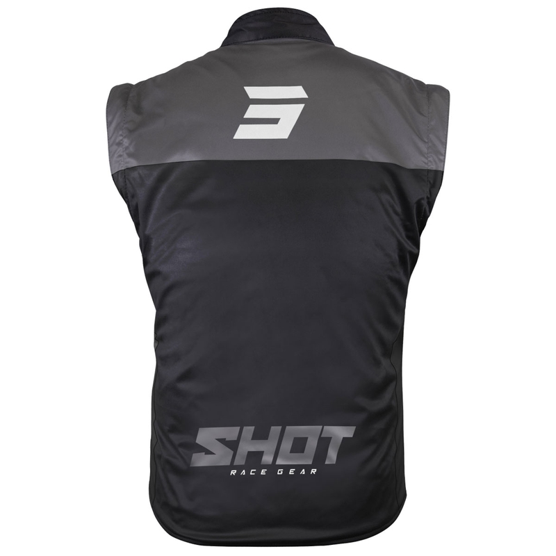 Kamizelka motocyklowa Shot Bodywarmer Lite czarno-biała
