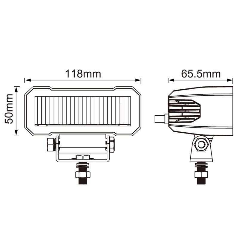 Światło LED SHARK 4,6" 20W czarne