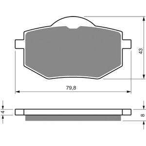 Brake pads GOLDFREN 322 AD  STREET