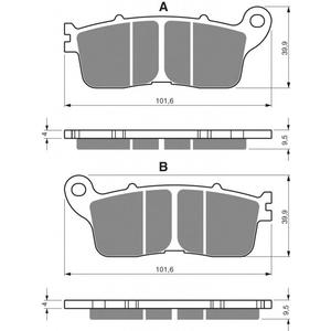 Brake pads GOLDFREN 323 AD  STREET